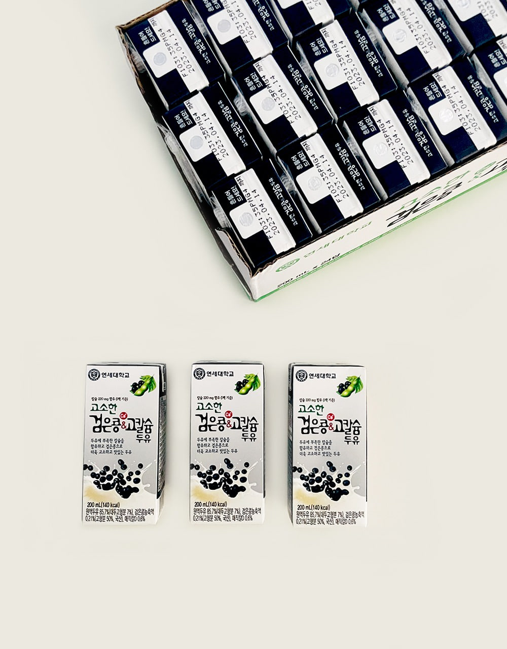 애월아빠들 [연세유업] 고소한 검은콩 &amp; 고칼슘 두유 (200ml x 24팩)