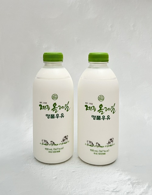 애월아빠들 [삼다한라] 제주올레길 명품우유 (900ml x 2병)